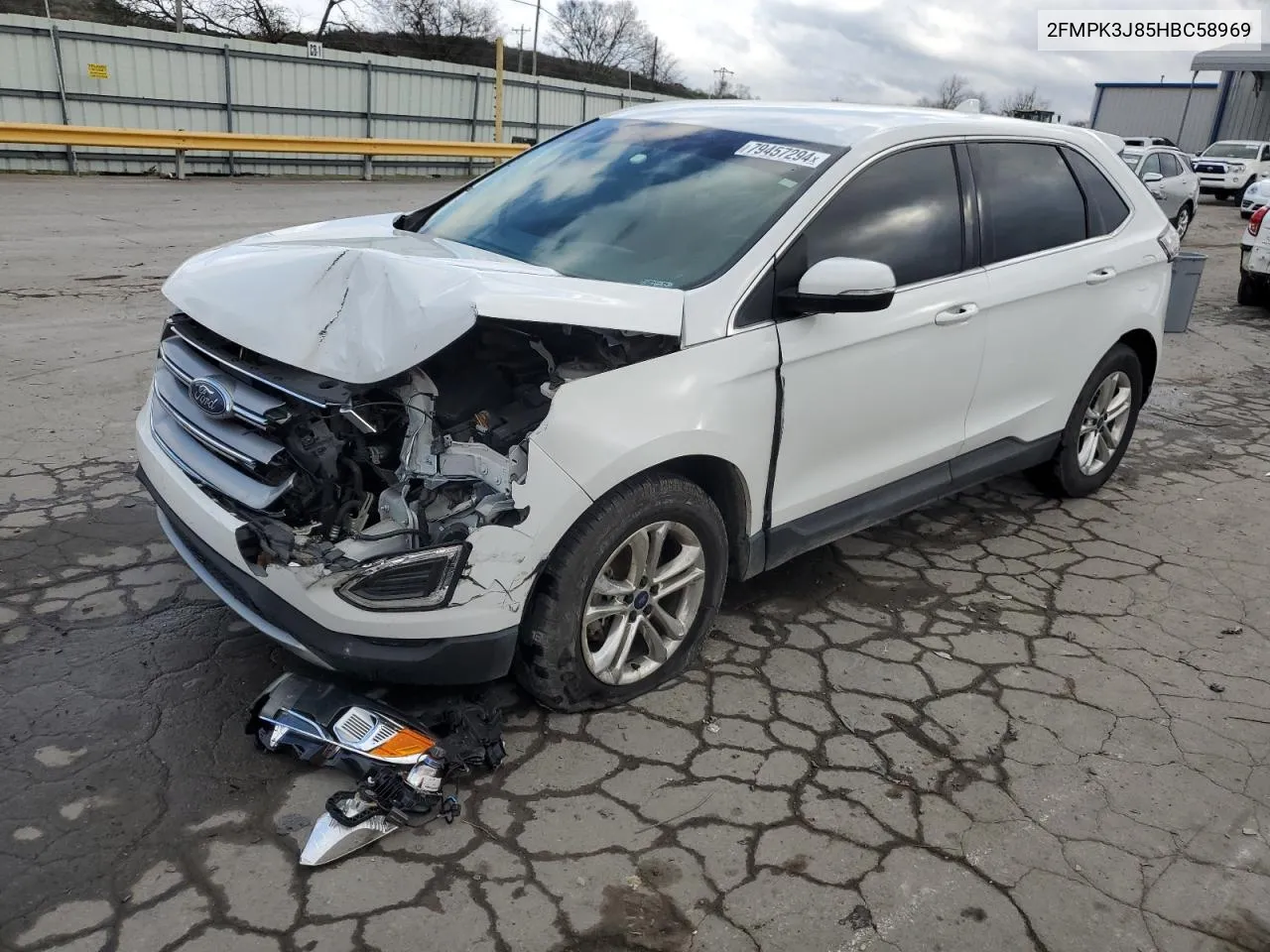 2017 Ford Edge Sel VIN: 2FMPK3J85HBC58969 Lot: 79457294