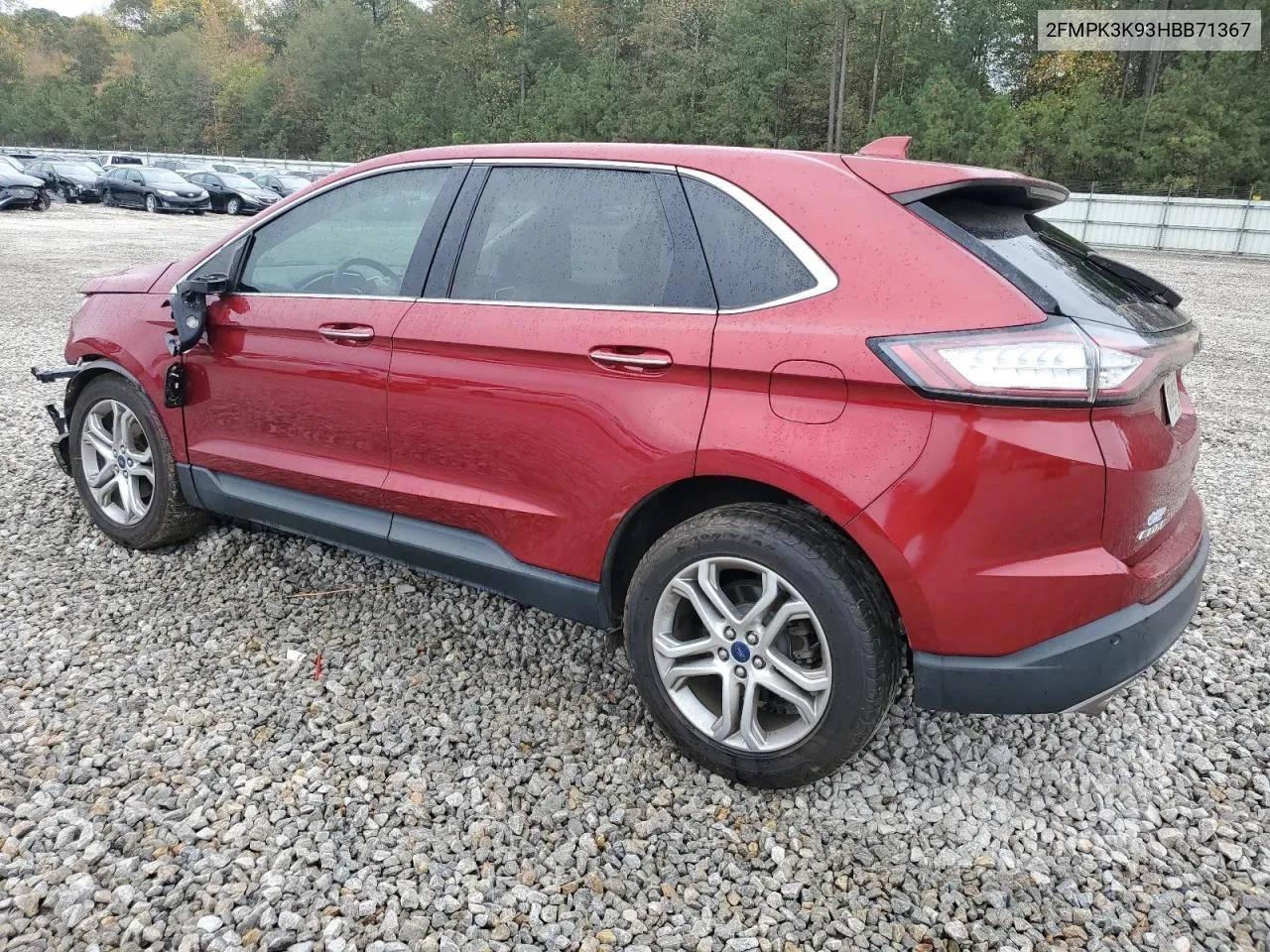 2017 Ford Edge Titanium VIN: 2FMPK3K93HBB71367 Lot: 79627044