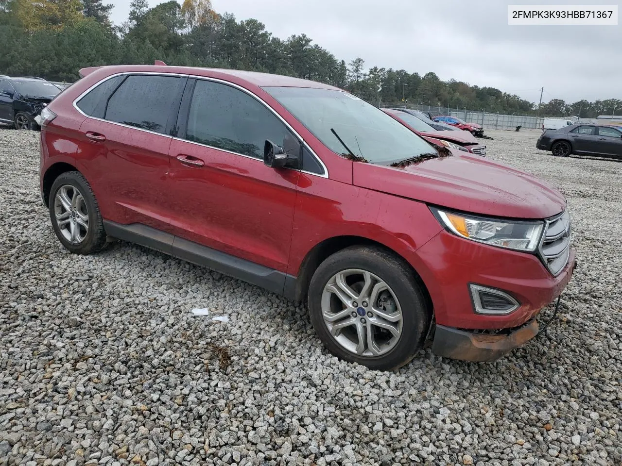 2017 Ford Edge Titanium VIN: 2FMPK3K93HBB71367 Lot: 79627044