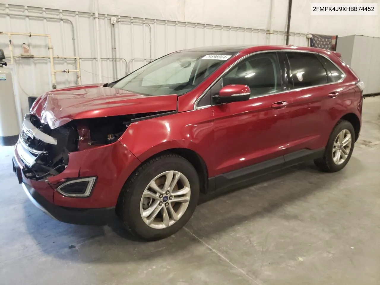 2017 Ford Edge Sel VIN: 2FMPK4J9XHBB74452 Lot: 79896064