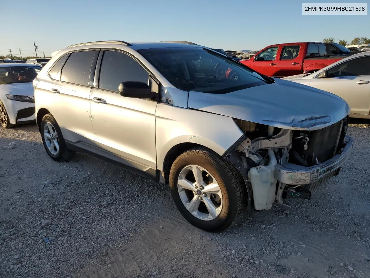 2017 Ford Edge Se VIN: 2FMPK3G99HBC21598 Lot: 80713294