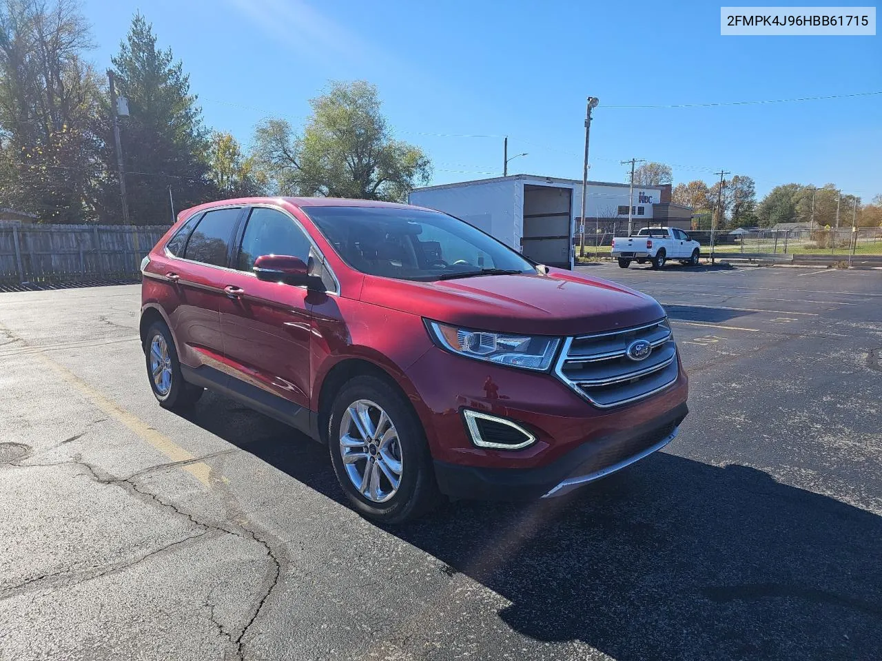 2017 Ford Edge Sel VIN: 2FMPK4J96HBB61715 Lot: 81135814