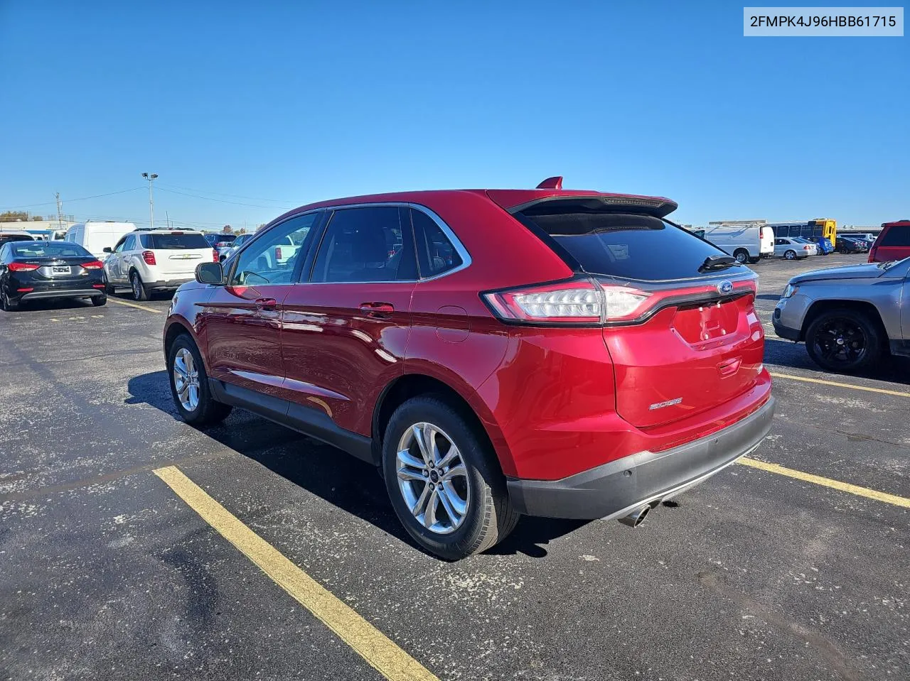 2017 Ford Edge Sel VIN: 2FMPK4J96HBB61715 Lot: 81135814