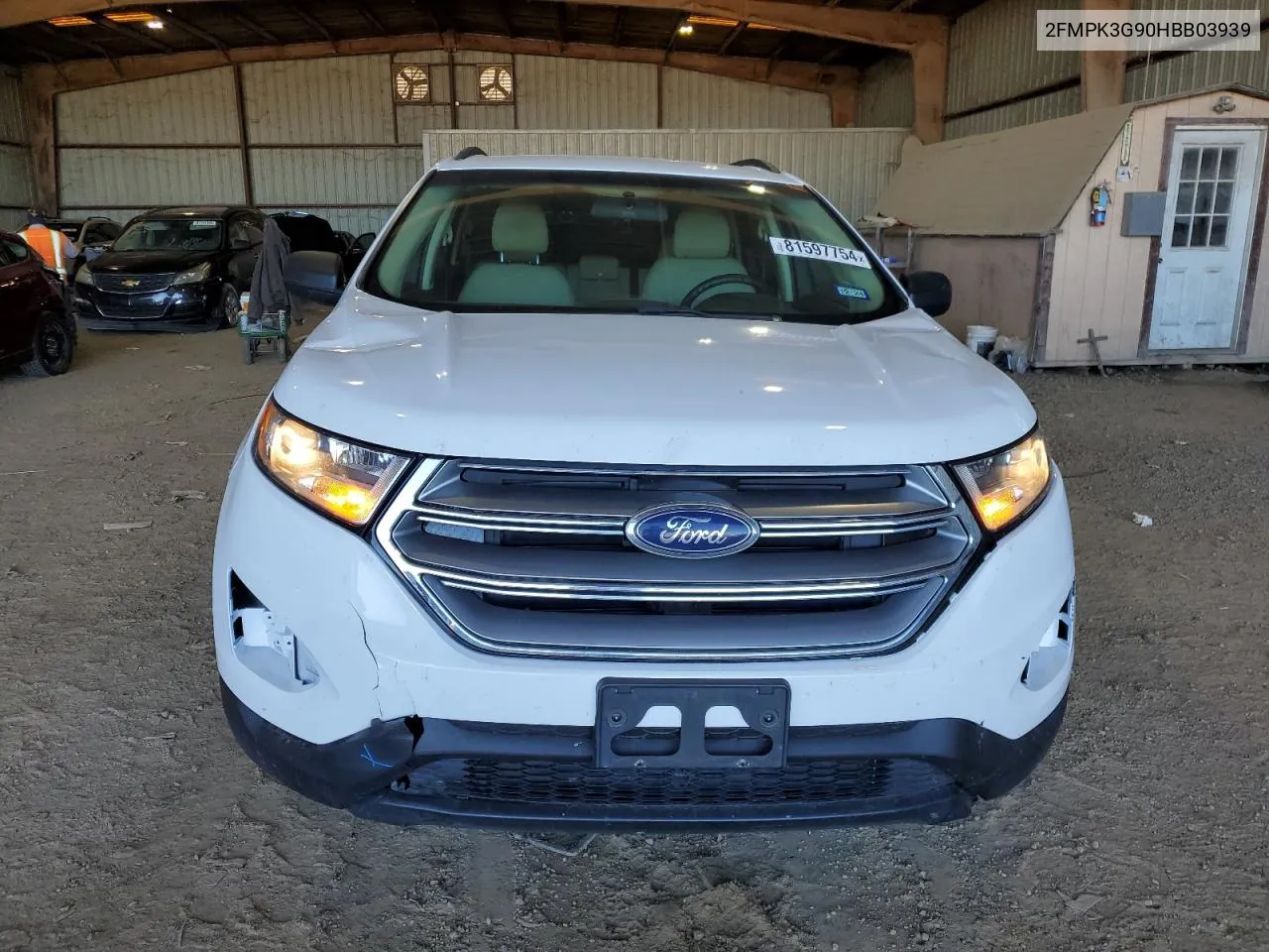 2017 Ford Edge Se VIN: 2FMPK3G90HBB03939 Lot: 81597754