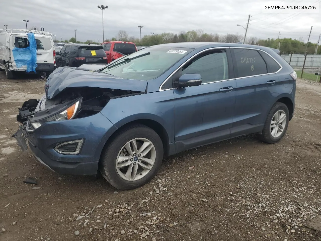 2018 Ford Edge Sel VIN: 2FMPK4J91JBC46726 Lot: 50279164