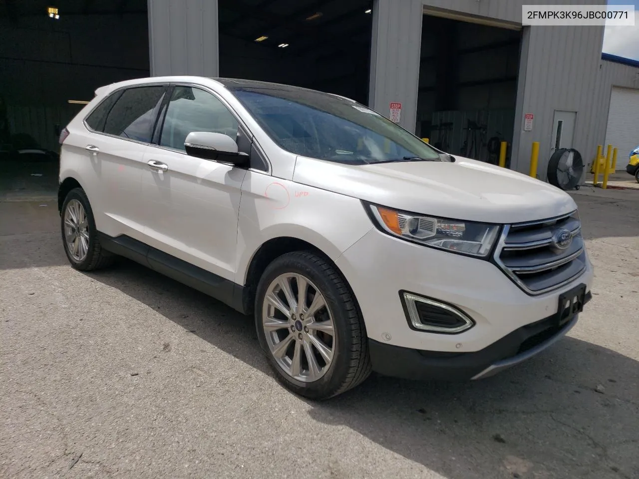 2018 Ford Edge Titanium VIN: 2FMPK3K96JBC00771 Lot: 50911184