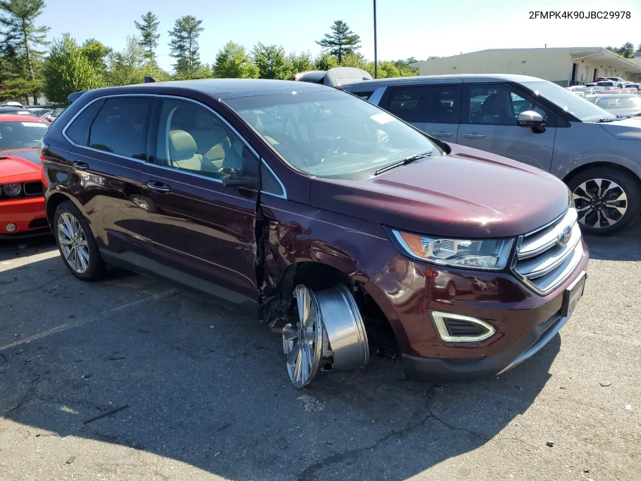 2018 Ford Edge Titanium VIN: 2FMPK4K90JBC29978 Lot: 56932354