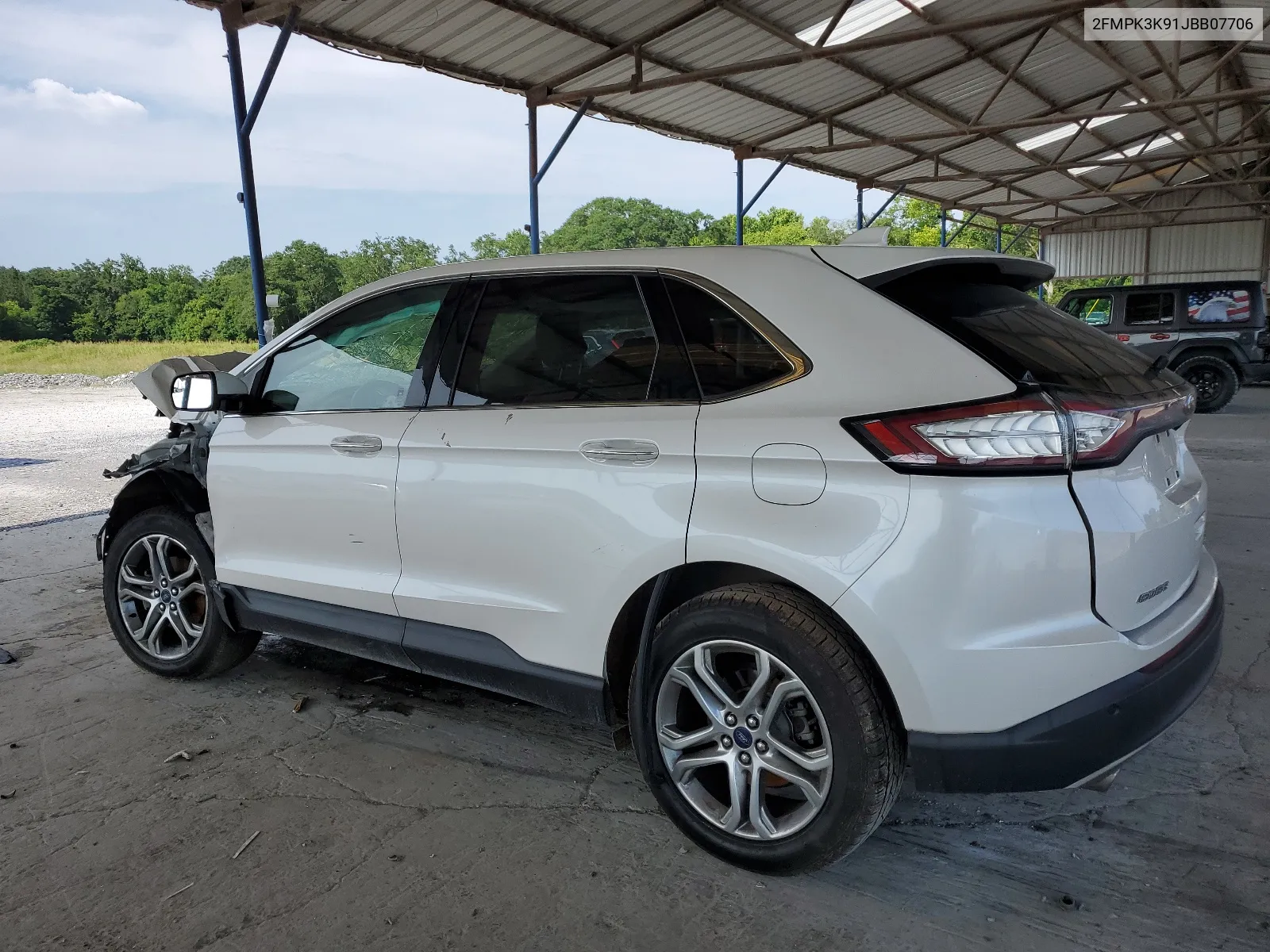 2018 Ford Edge Titanium VIN: 2FMPK3K91JBB07706 Lot: 58844354