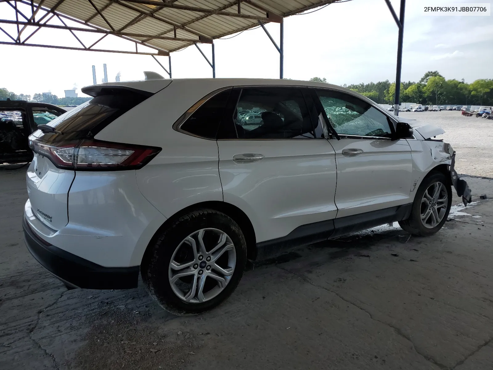 2018 Ford Edge Titanium VIN: 2FMPK3K91JBB07706 Lot: 58844354