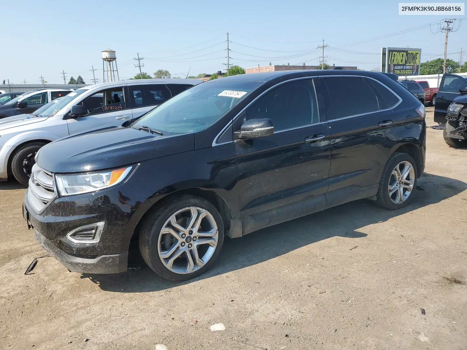 2018 Ford Edge Titanium VIN: 2FMPK3K90JBB68156 Lot: 59338764