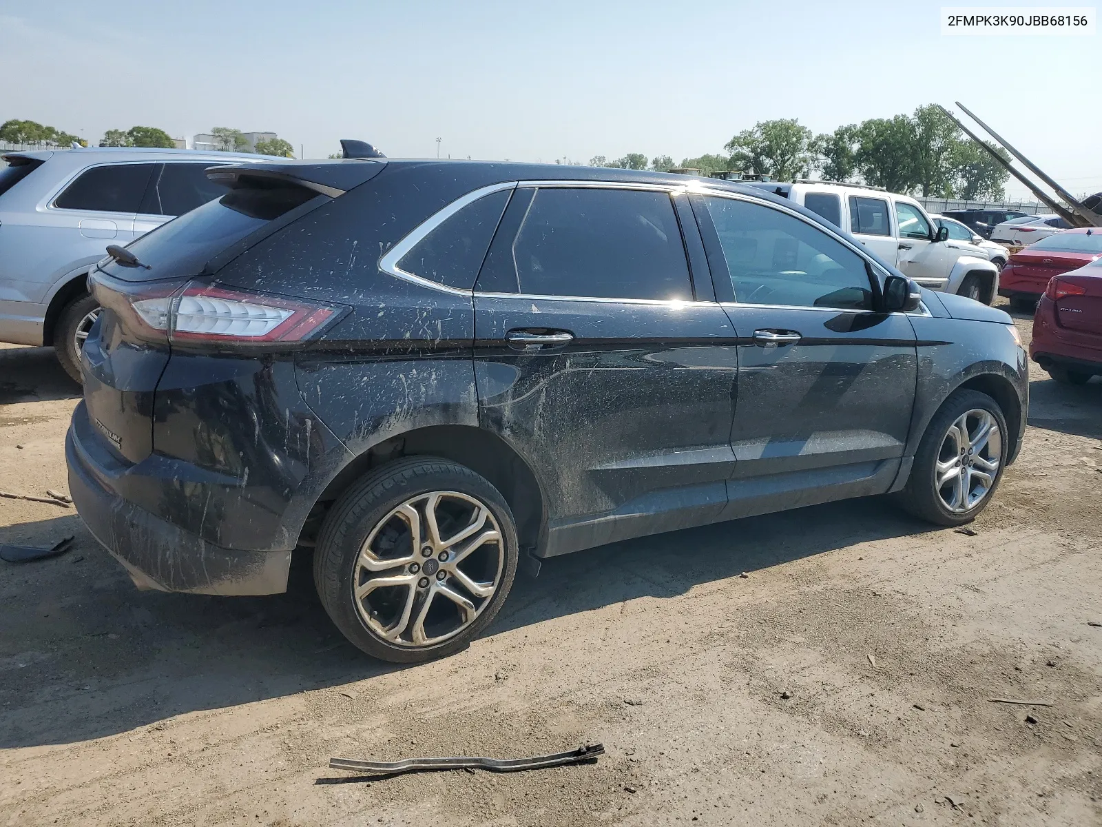 2018 Ford Edge Titanium VIN: 2FMPK3K90JBB68156 Lot: 59338764