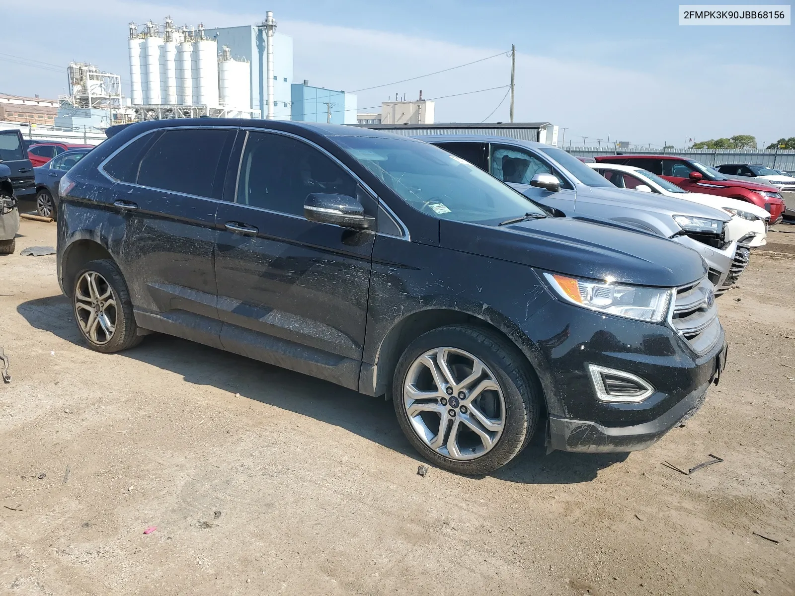 2018 Ford Edge Titanium VIN: 2FMPK3K90JBB68156 Lot: 59338764