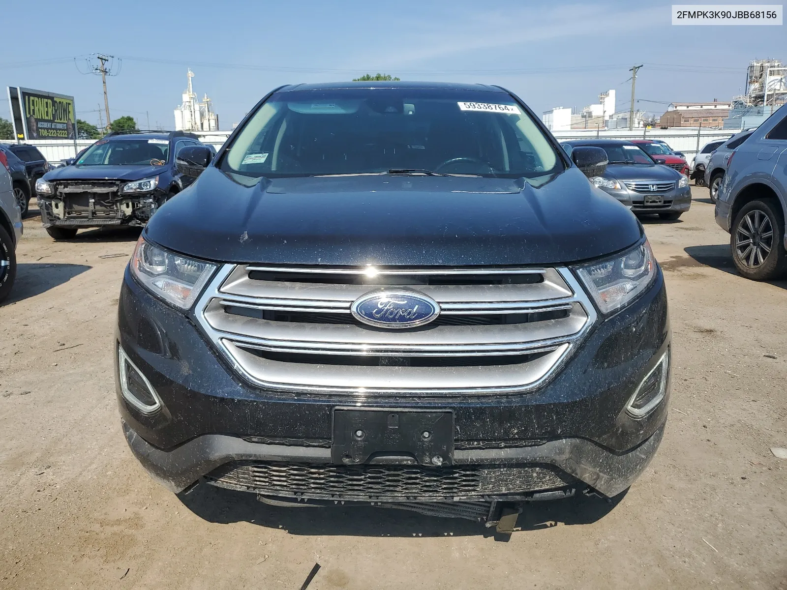 2018 Ford Edge Titanium VIN: 2FMPK3K90JBB68156 Lot: 59338764