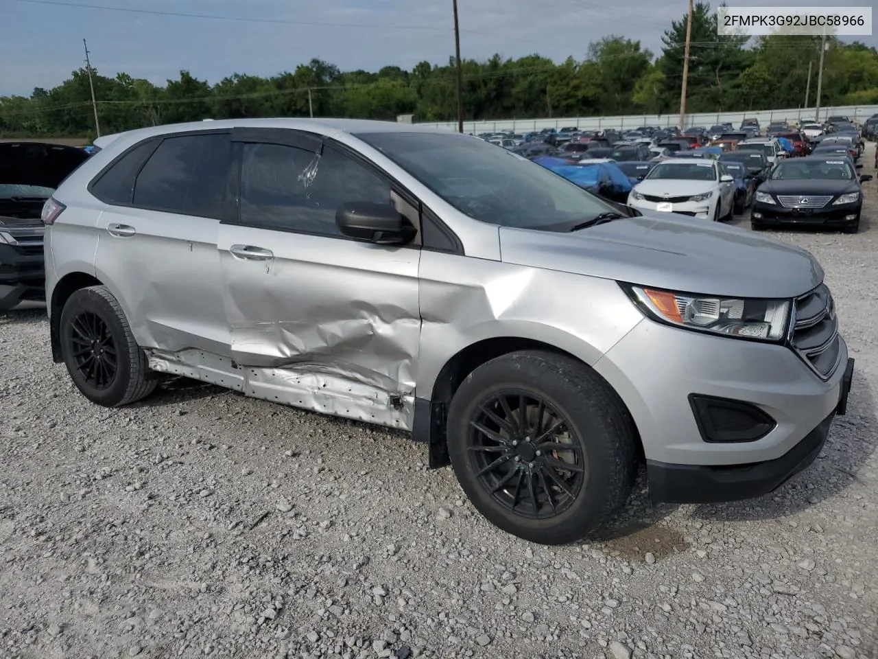 2018 Ford Edge Se VIN: 2FMPK3G92JBC58966 Lot: 61406544