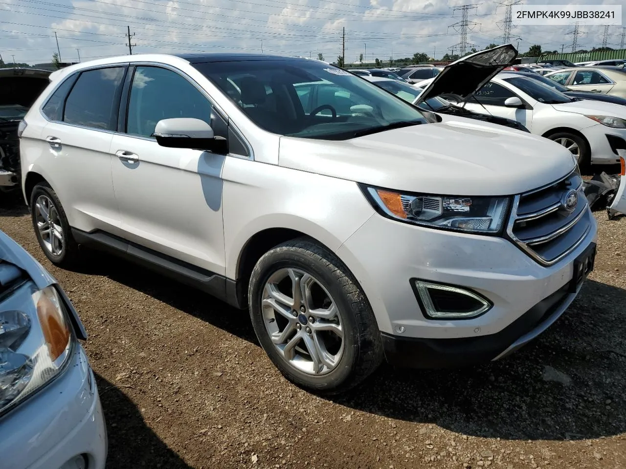 2018 Ford Edge Titanium VIN: 2FMPK4K99JBB38241 Lot: 61932134