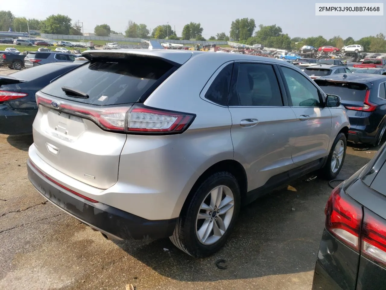 2018 Ford Edge Sel VIN: 2FMPK3J90JBB74668 Lot: 62432654