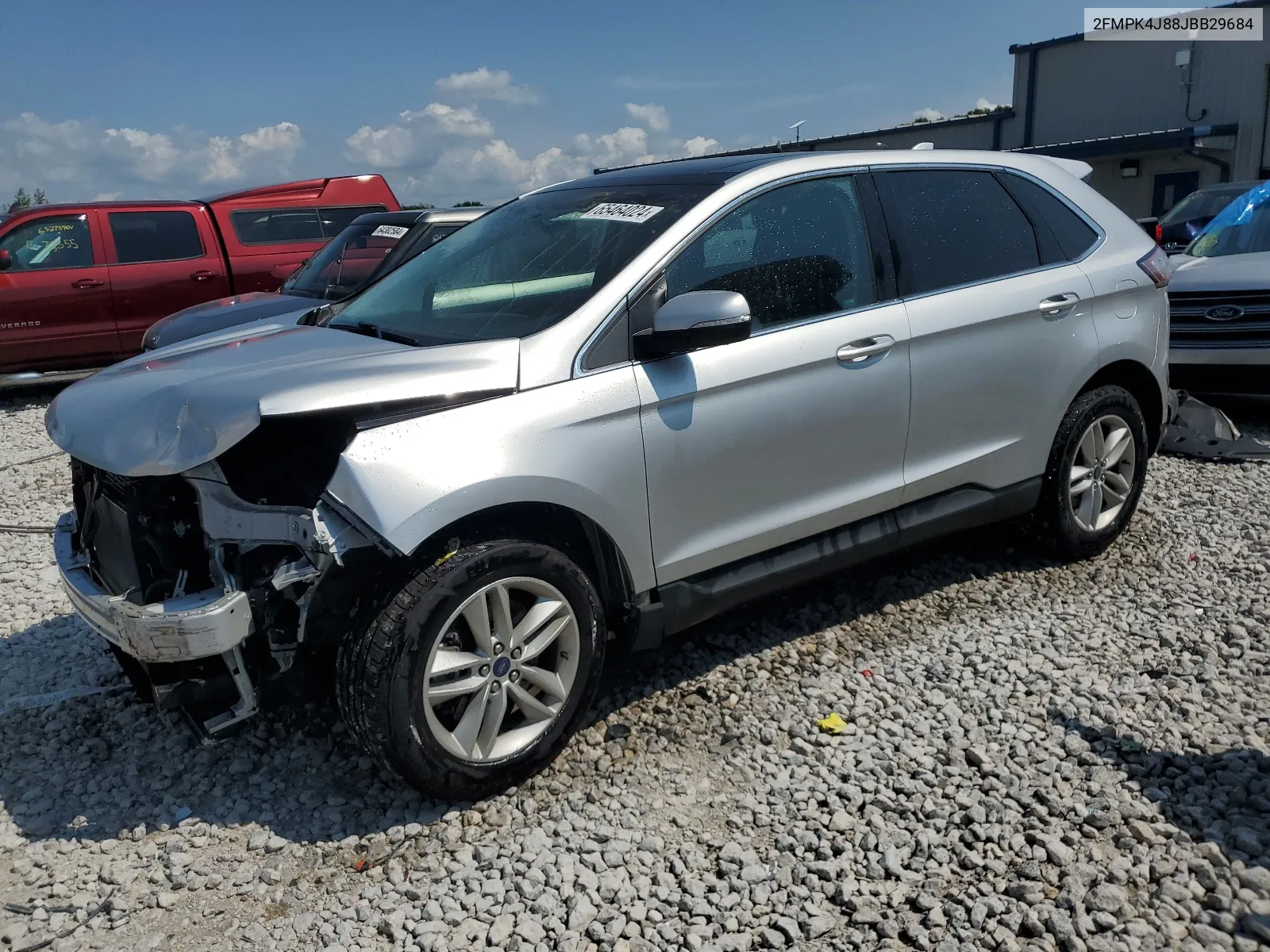 2018 Ford Edge Sel VIN: 2FMPK4J88JBB29684 Lot: 65464024