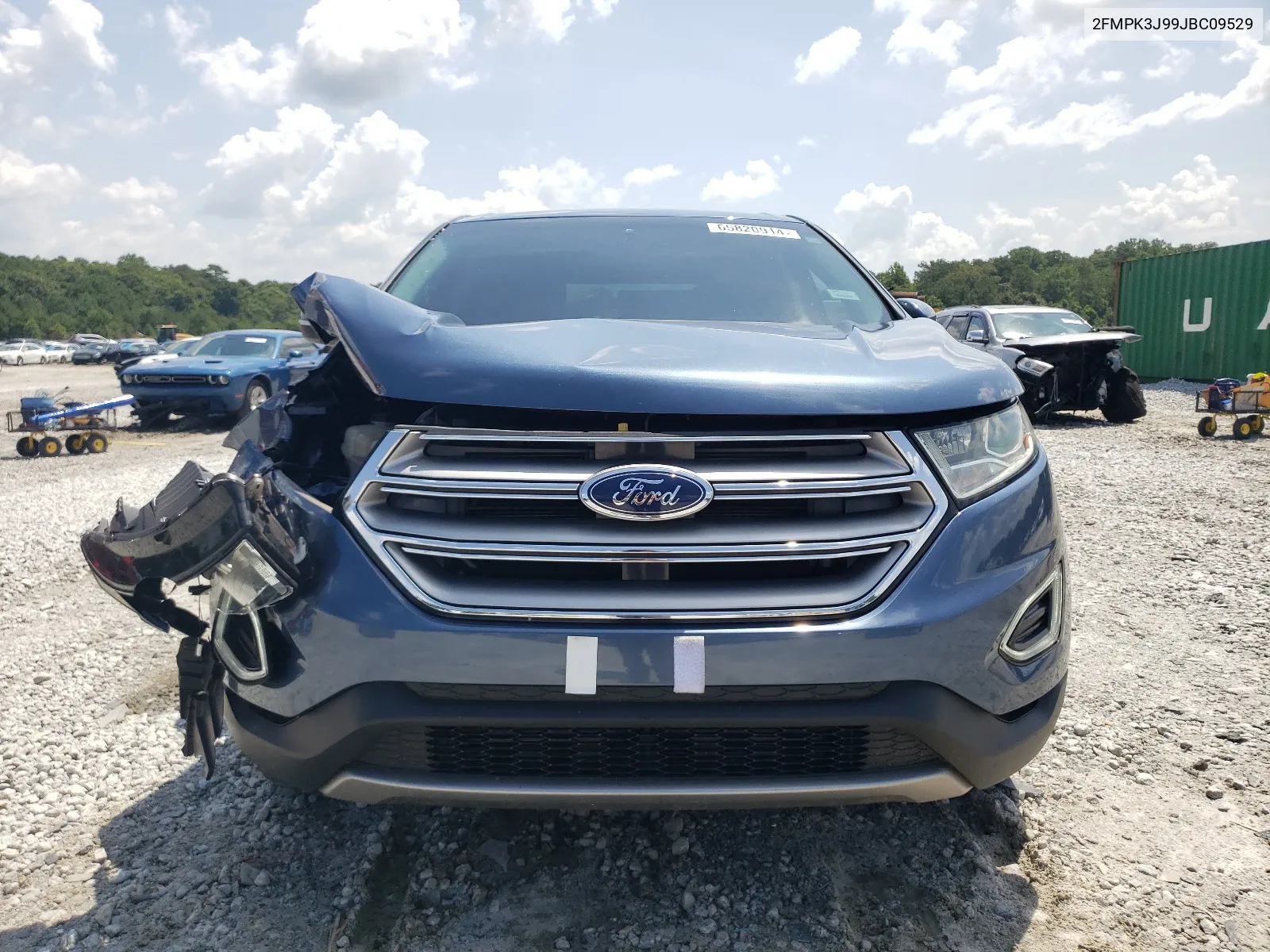 2018 Ford Edge Sel VIN: 2FMPK3J99JBC09529 Lot: 65820914