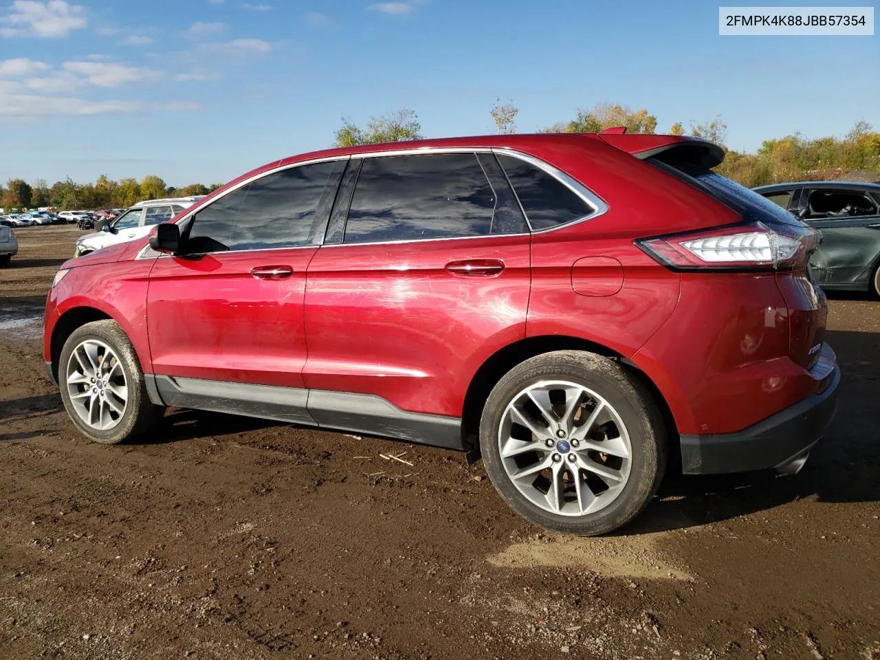 2018 Ford Edge Titanium VIN: 2FMPK4K88JBB57354 Lot: 66934714