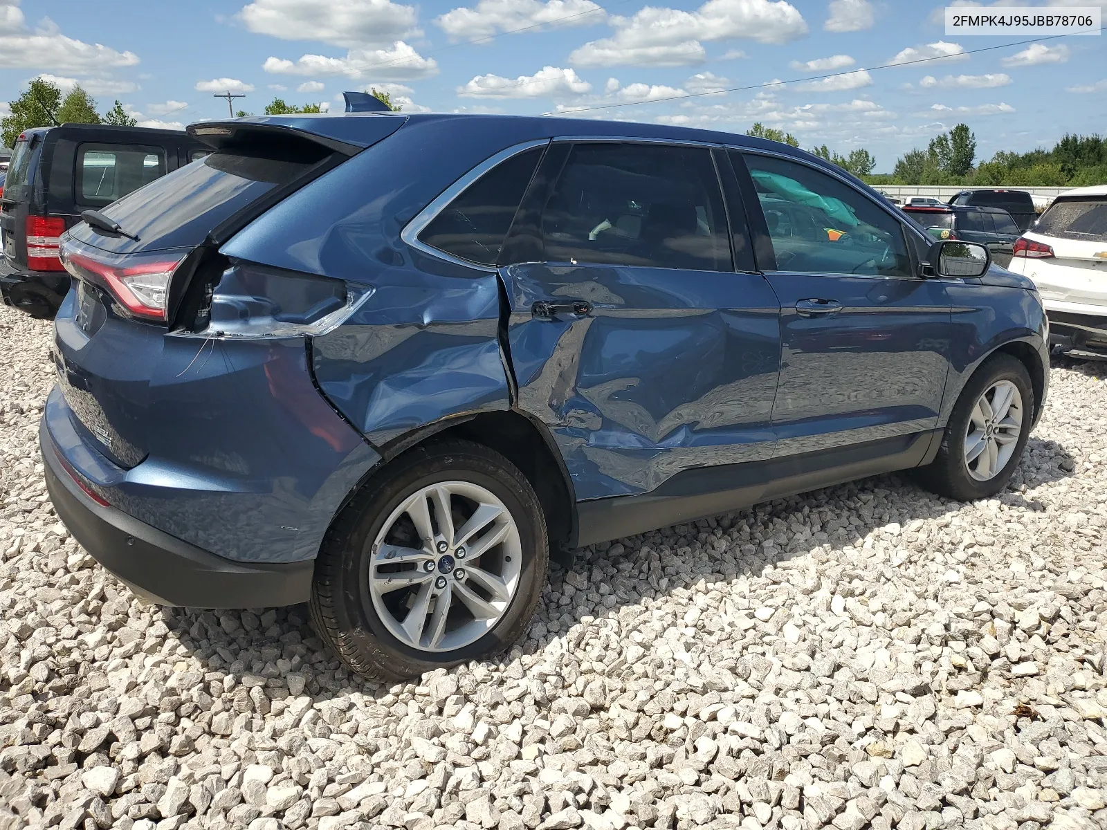 2018 Ford Edge Sel VIN: 2FMPK4J95JBB78706 Lot: 67313754