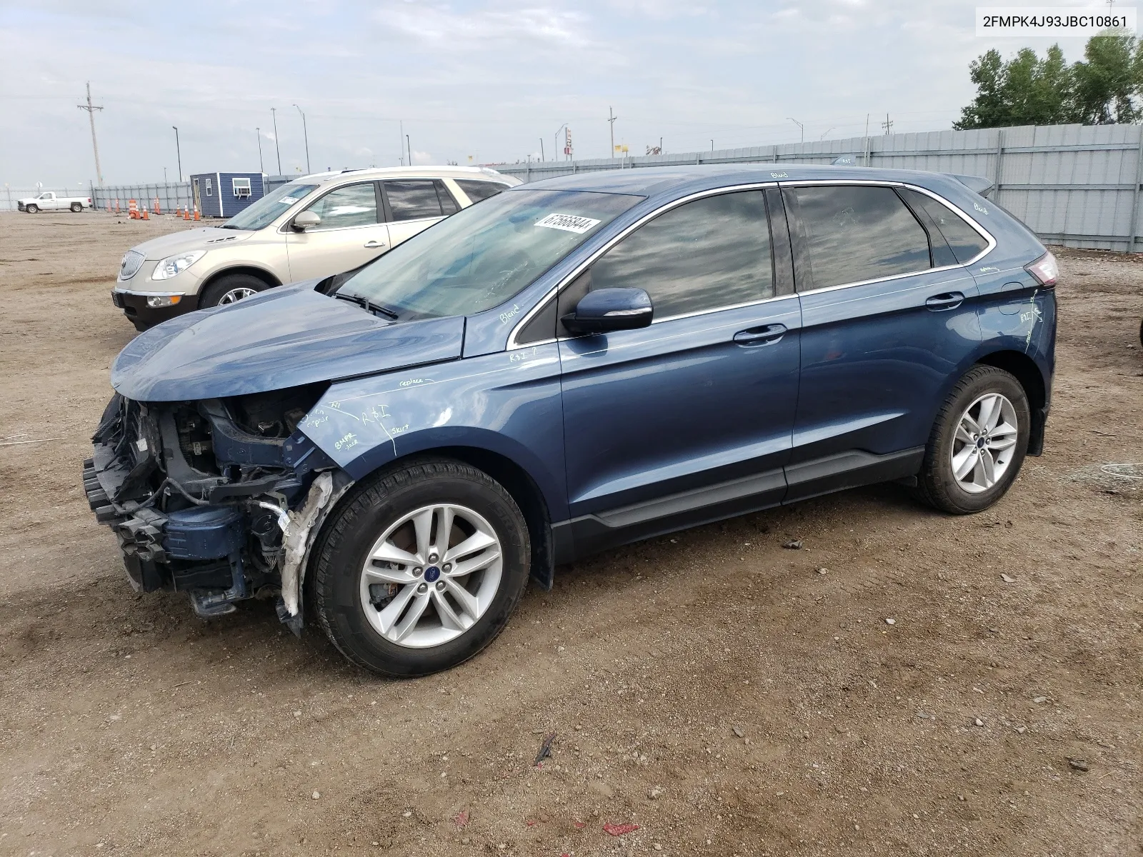 2018 Ford Edge Sel VIN: 2FMPK4J93JBC10861 Lot: 67566844