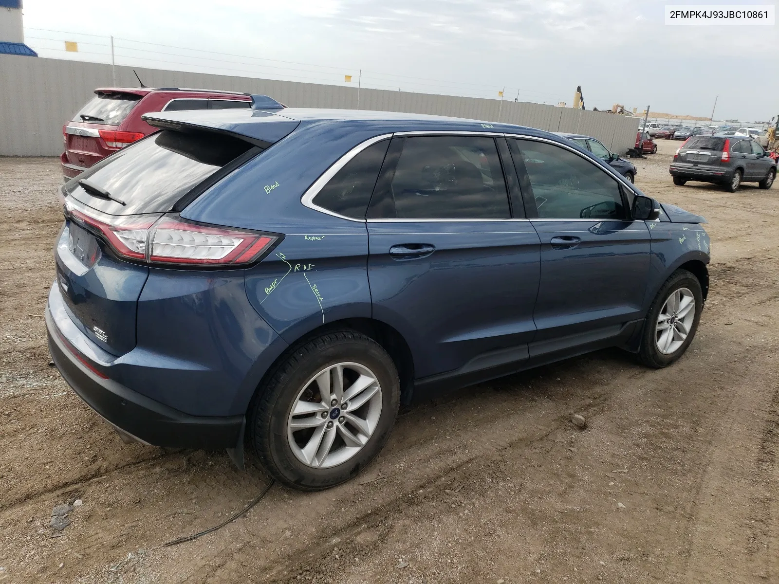 2FMPK4J93JBC10861 2018 Ford Edge Sel