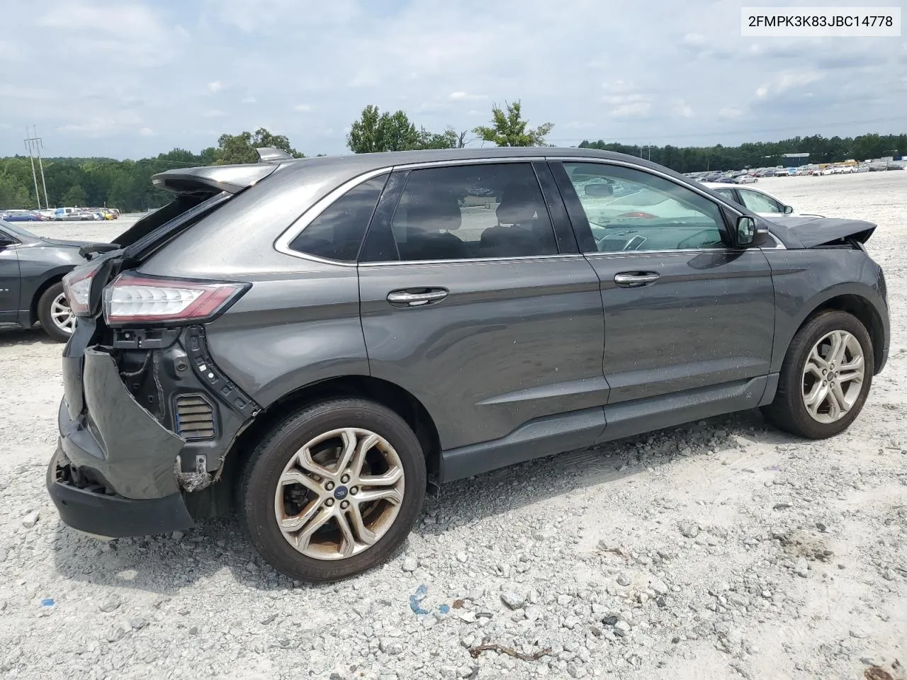 2018 Ford Edge Titanium VIN: 2FMPK3K83JBC14778 Lot: 67694384