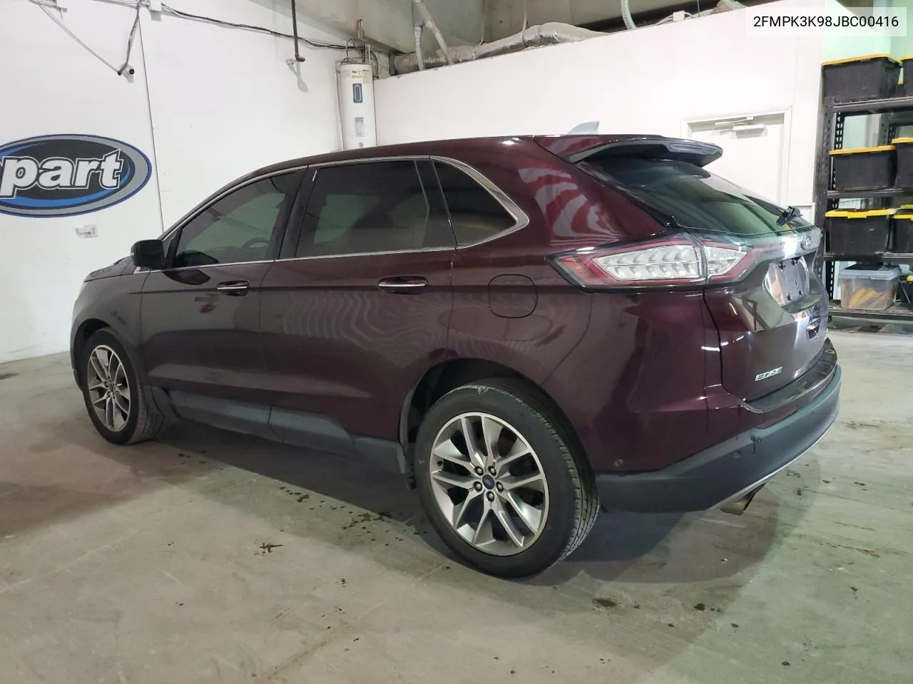 2018 Ford Edge Titanium VIN: 2FMPK3K98JBC00416 Lot: 68027774