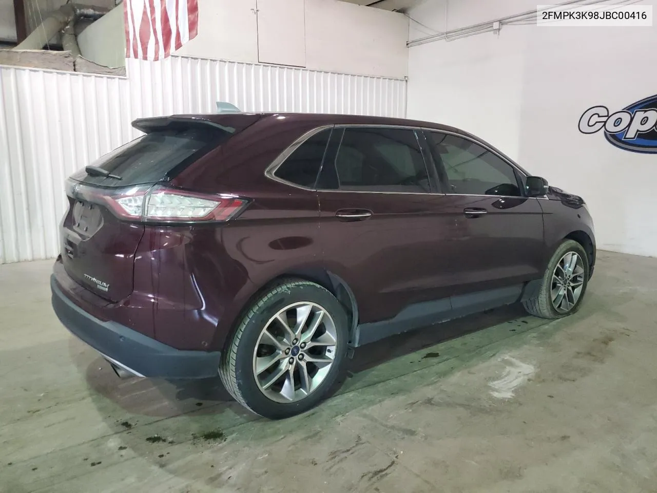 2018 Ford Edge Titanium VIN: 2FMPK3K98JBC00416 Lot: 68027774