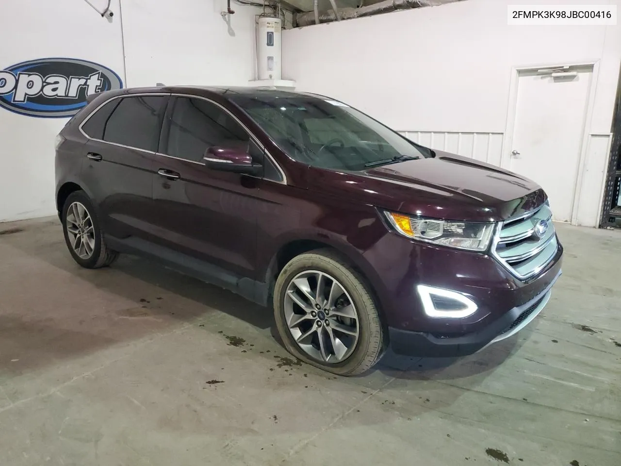 2018 Ford Edge Titanium VIN: 2FMPK3K98JBC00416 Lot: 68027774