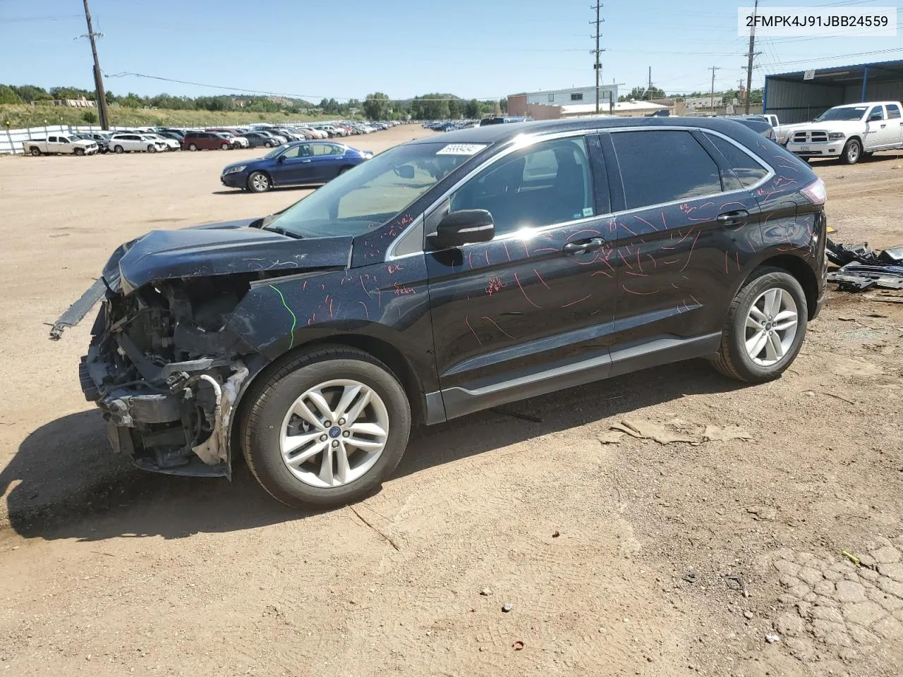 2018 Ford Edge Sel VIN: 2FMPK4J91JBB24559 Lot: 69999494