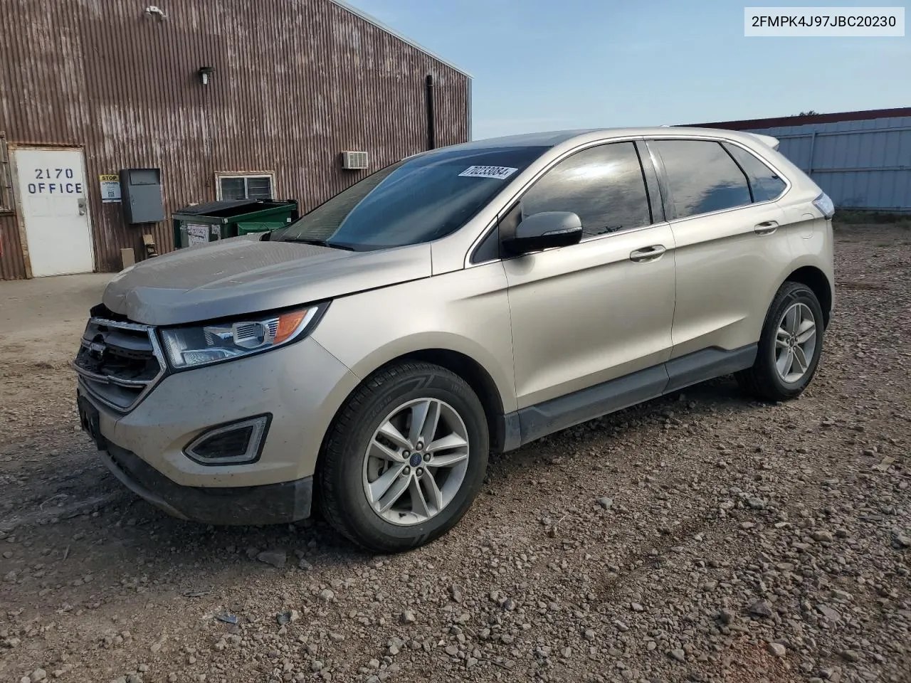 2018 Ford Edge Sel VIN: 2FMPK4J97JBC20230 Lot: 70233084