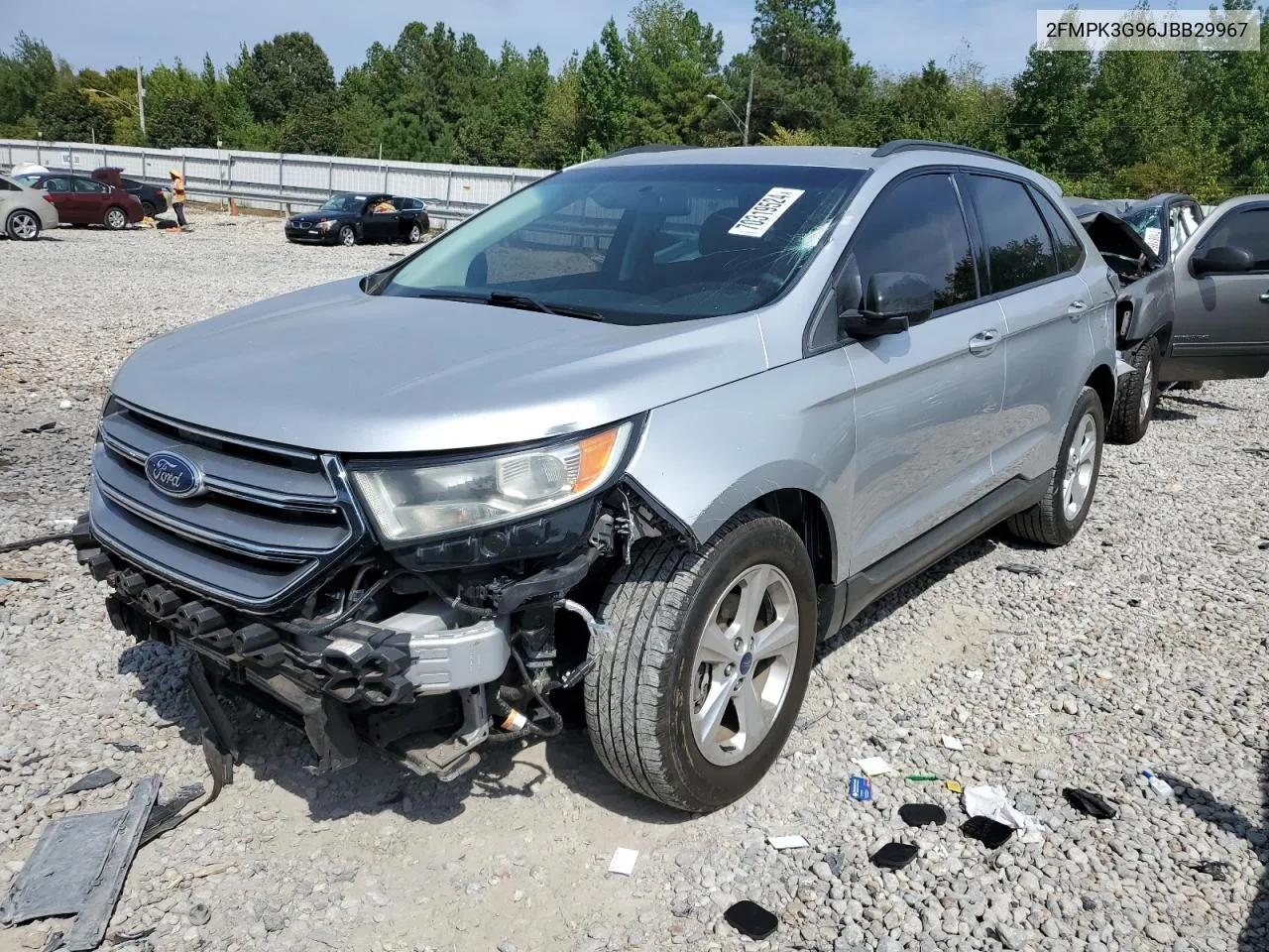 2018 Ford Edge Se VIN: 2FMPK3G96JBB29967 Lot: 70319524