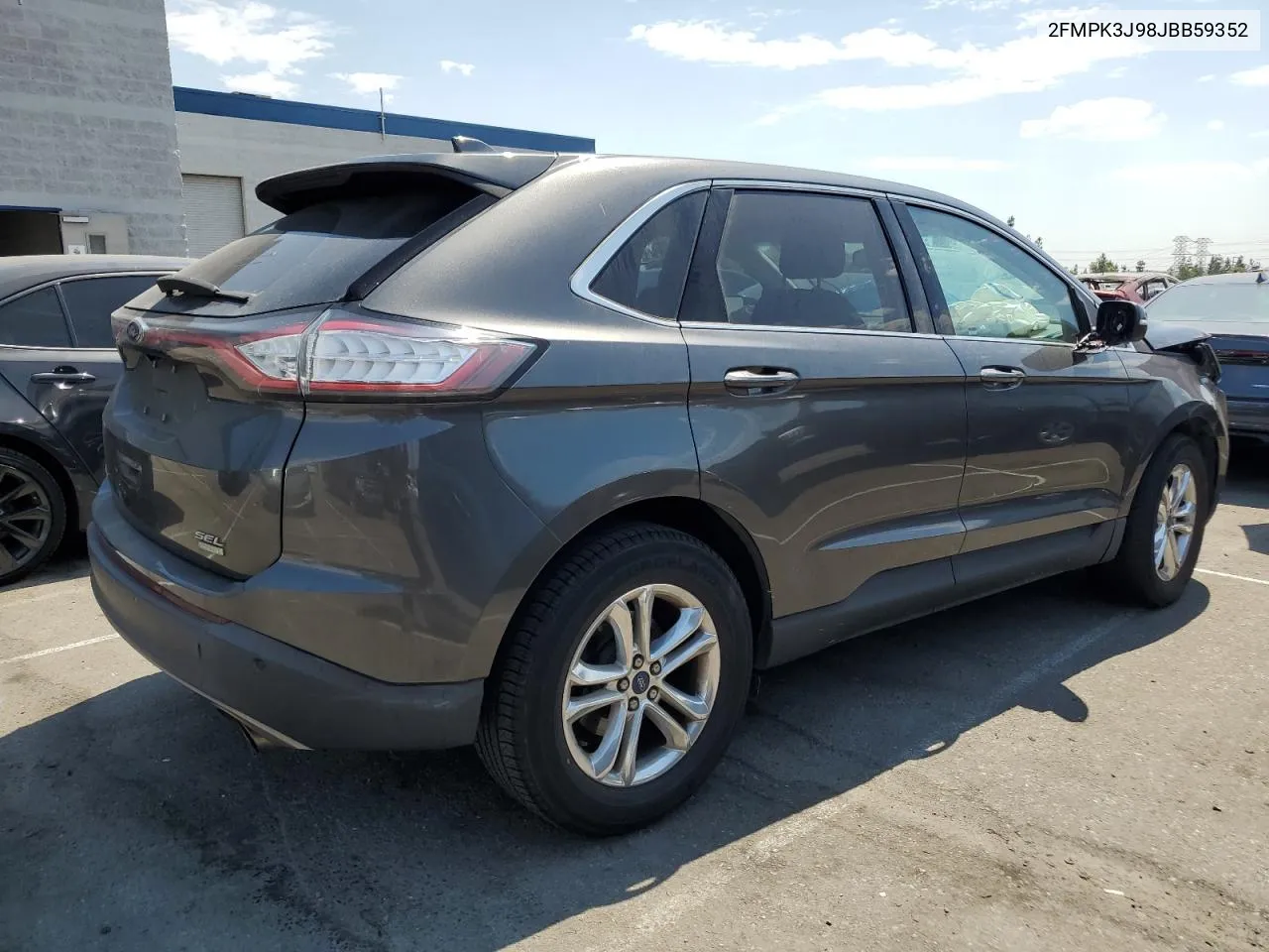 2018 Ford Edge Sel VIN: 2FMPK3J98JBB59352 Lot: 70701514