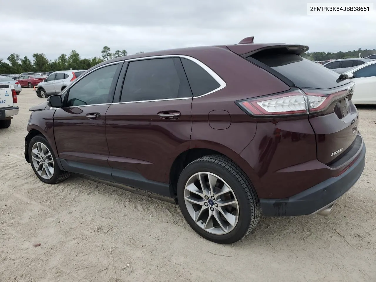 2018 Ford Edge Titanium VIN: 2FMPK3K84JBB38651 Lot: 70867644