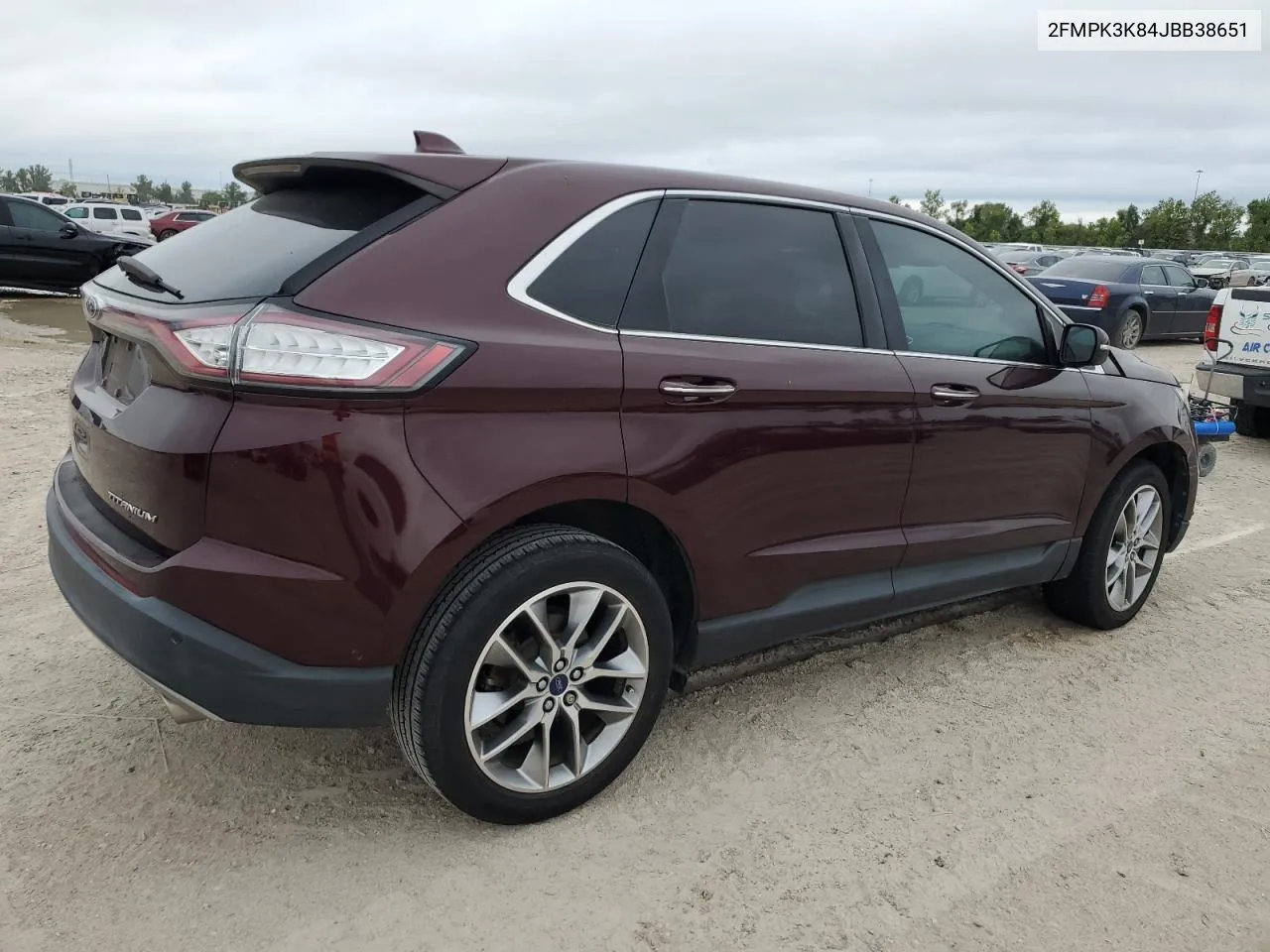 2018 Ford Edge Titanium VIN: 2FMPK3K84JBB38651 Lot: 70867644