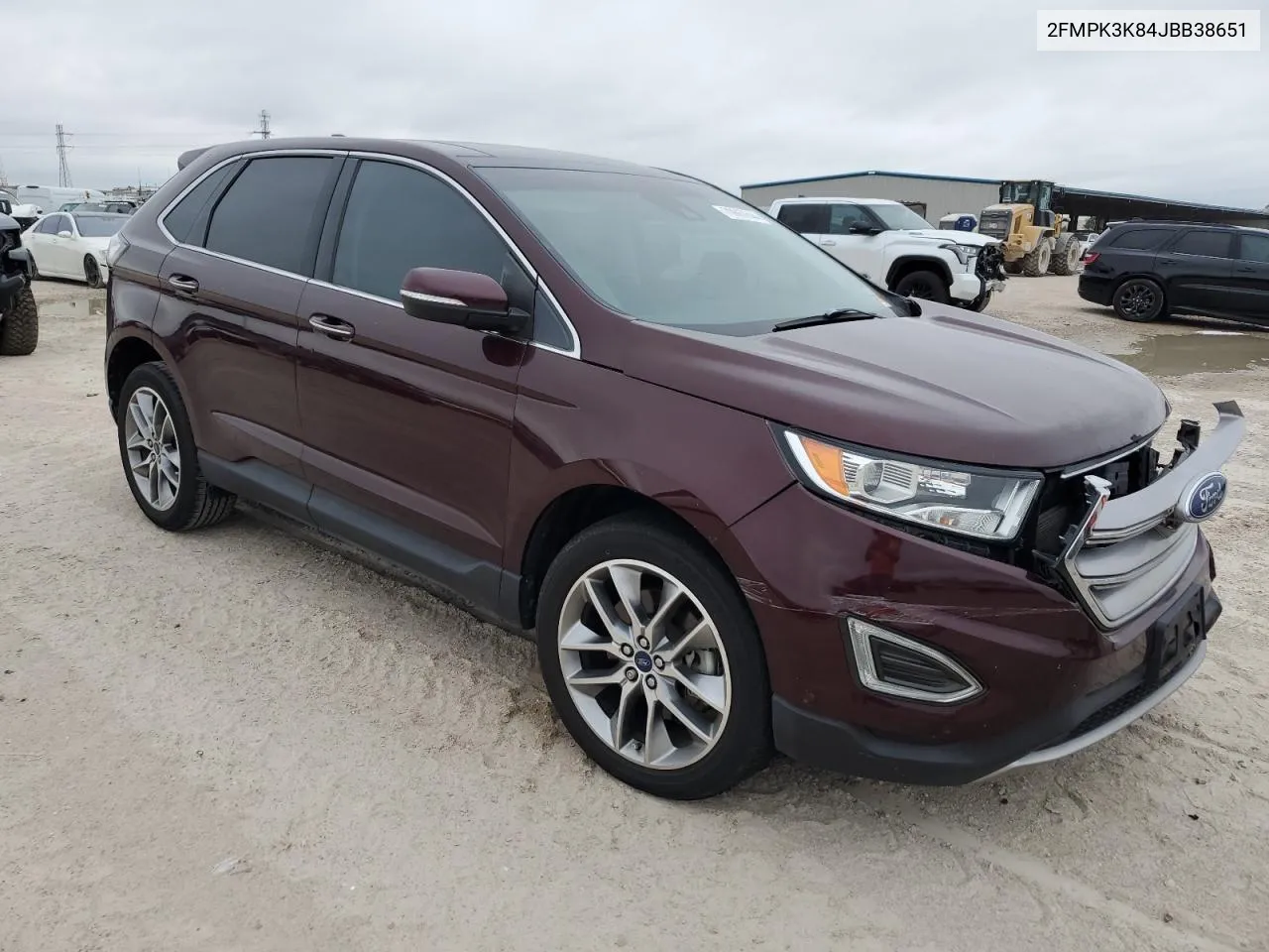 2018 Ford Edge Titanium VIN: 2FMPK3K84JBB38651 Lot: 70867644