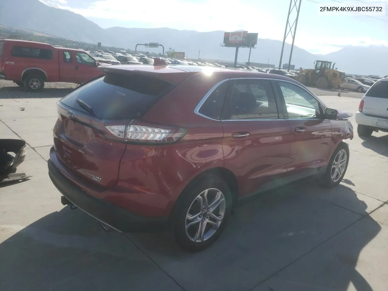 2018 Ford Edge Titanium VIN: 2FMPK4K9XJBC55732 Lot: 71093704