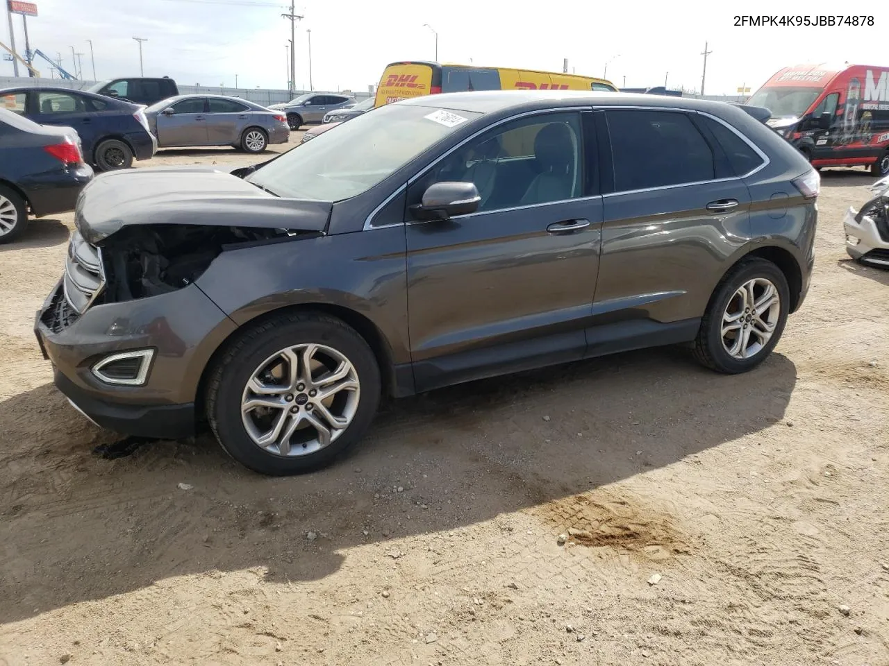 2018 Ford Edge Titanium VIN: 2FMPK4K95JBB74878 Lot: 71216014