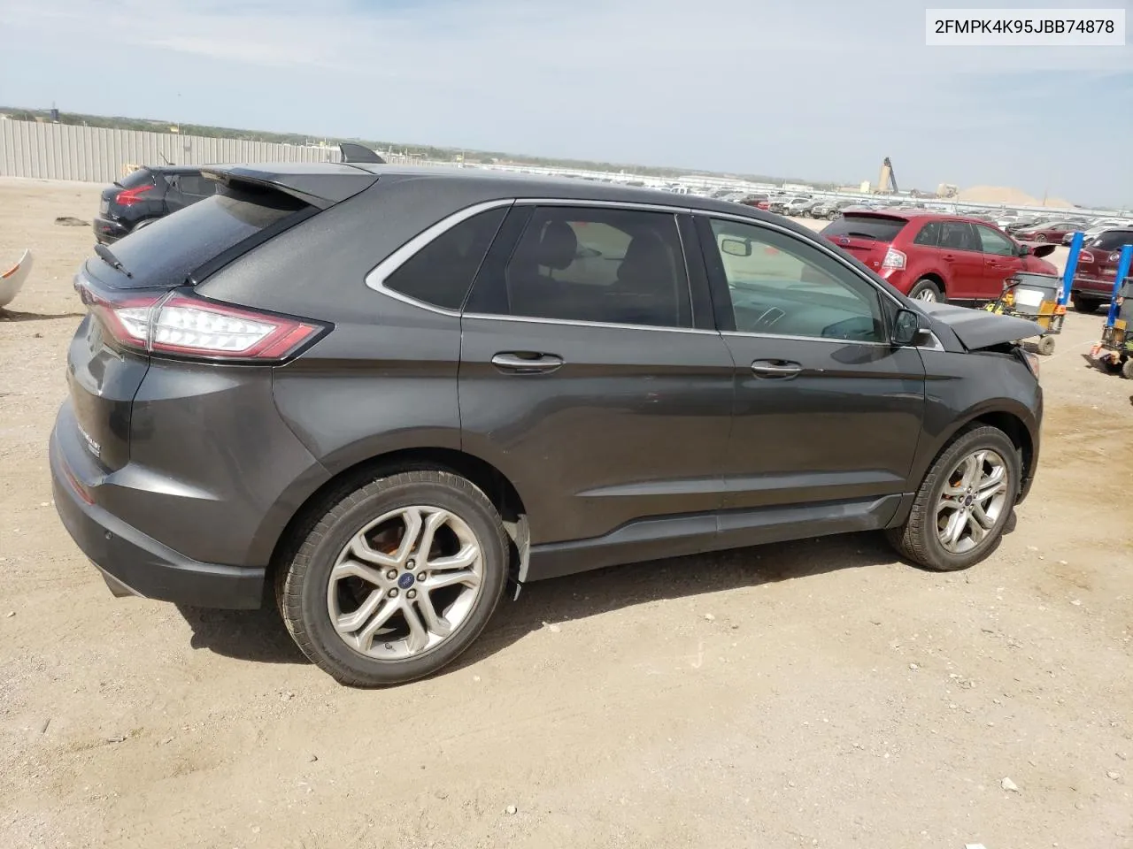 2018 Ford Edge Titanium VIN: 2FMPK4K95JBB74878 Lot: 71216014