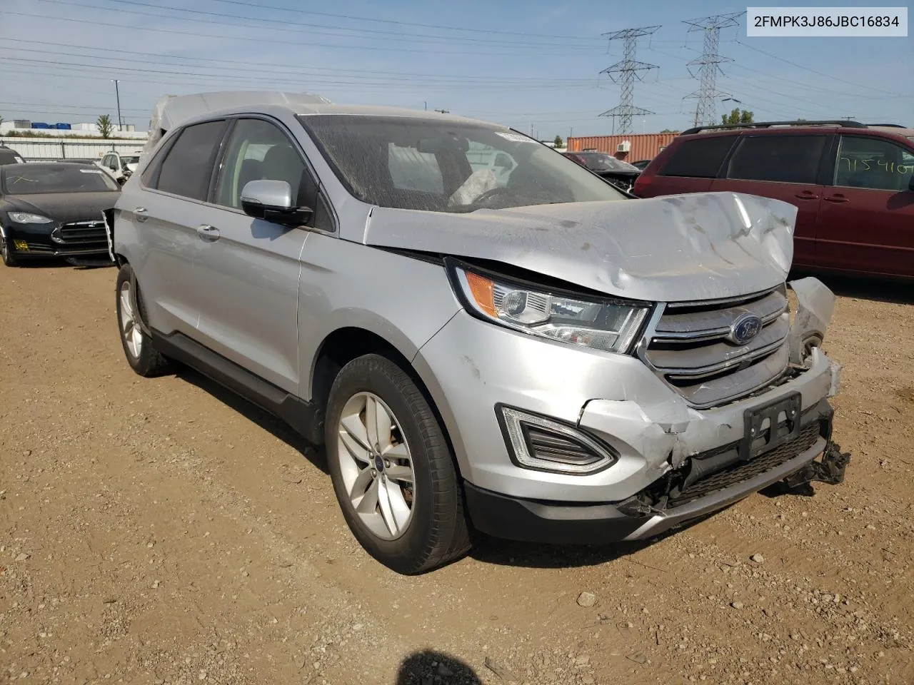 2018 Ford Edge Sel VIN: 2FMPK3J86JBC16834 Lot: 71393604