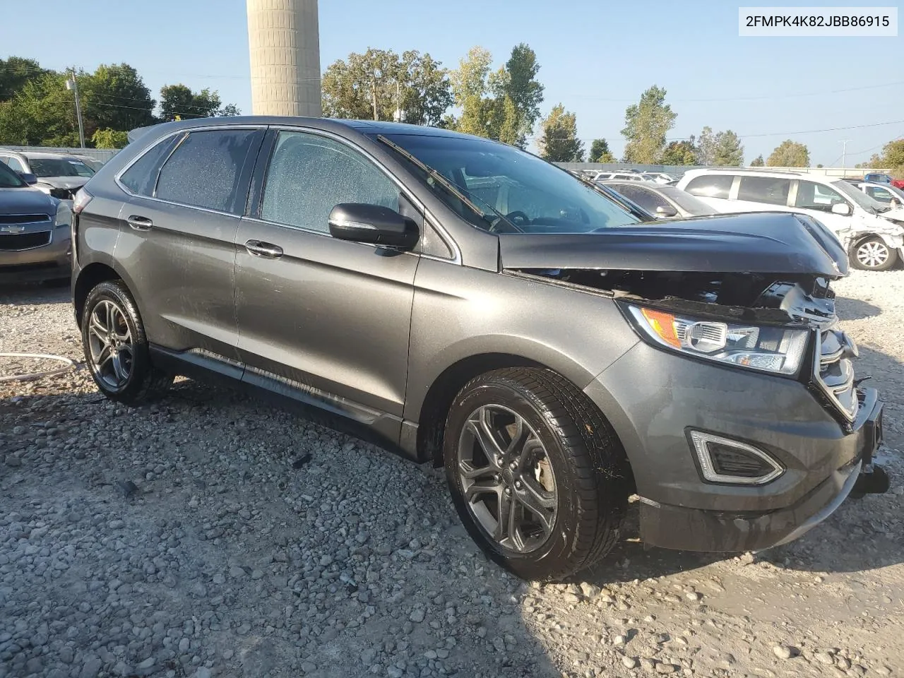 2018 Ford Edge Titanium VIN: 2FMPK4K82JBB86915 Lot: 71814794