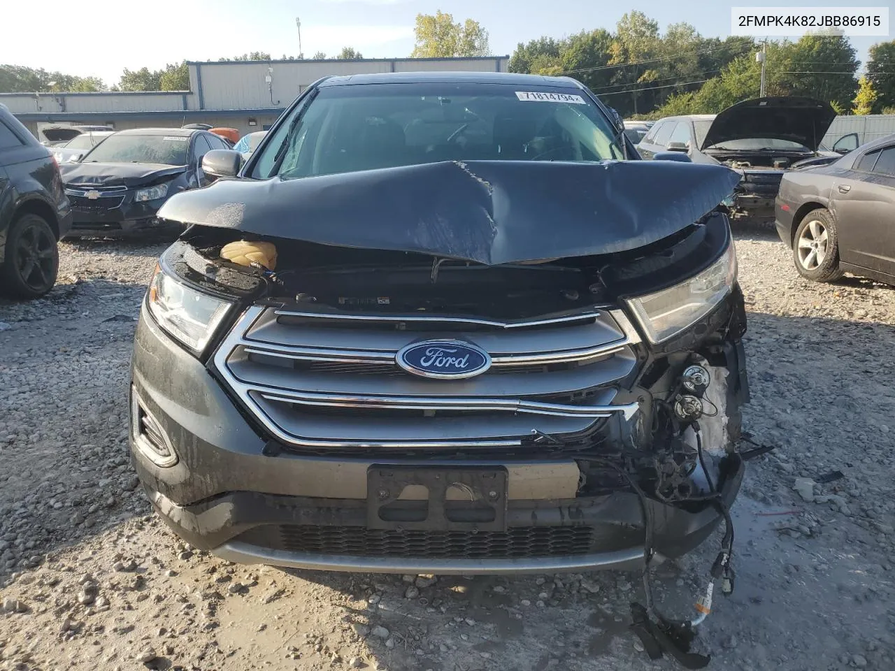 2018 Ford Edge Titanium VIN: 2FMPK4K82JBB86915 Lot: 71814794