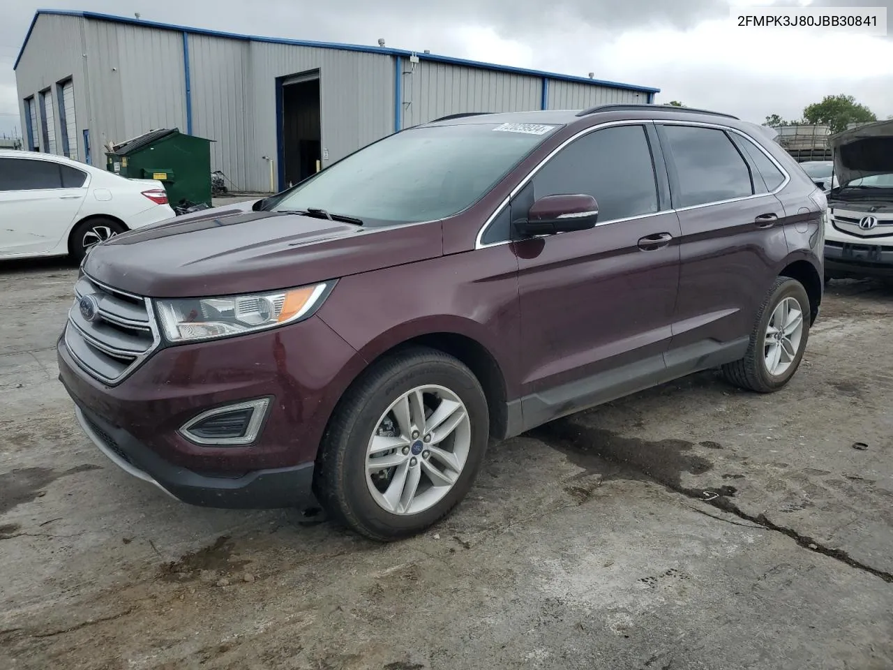 2018 Ford Edge Sel VIN: 2FMPK3J80JBB30841 Lot: 72029934