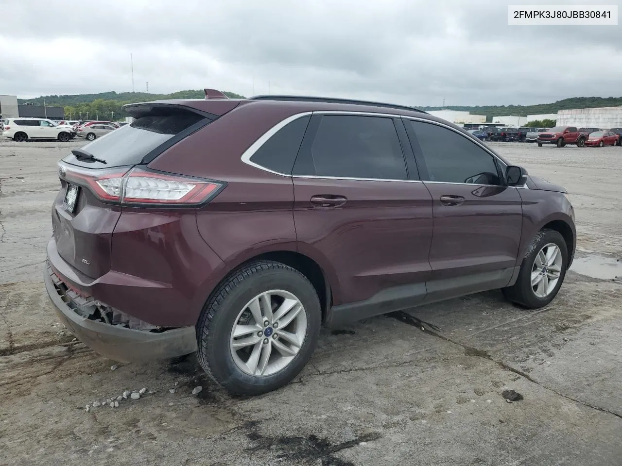 2018 Ford Edge Sel VIN: 2FMPK3J80JBB30841 Lot: 72029934