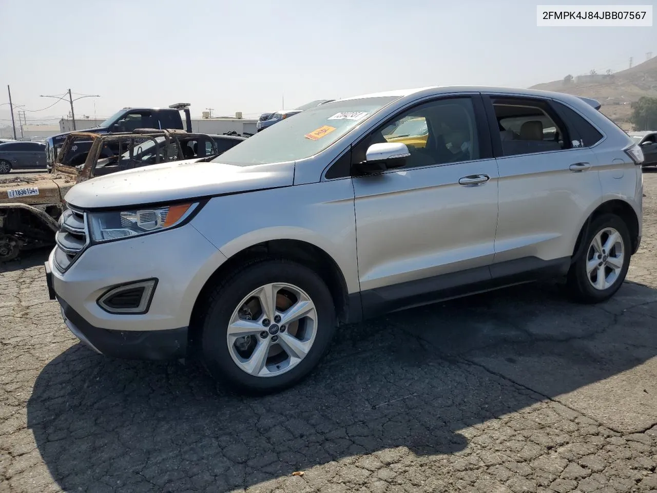 2018 Ford Edge Sel VIN: 2FMPK4J84JBB07567 Lot: 72042354