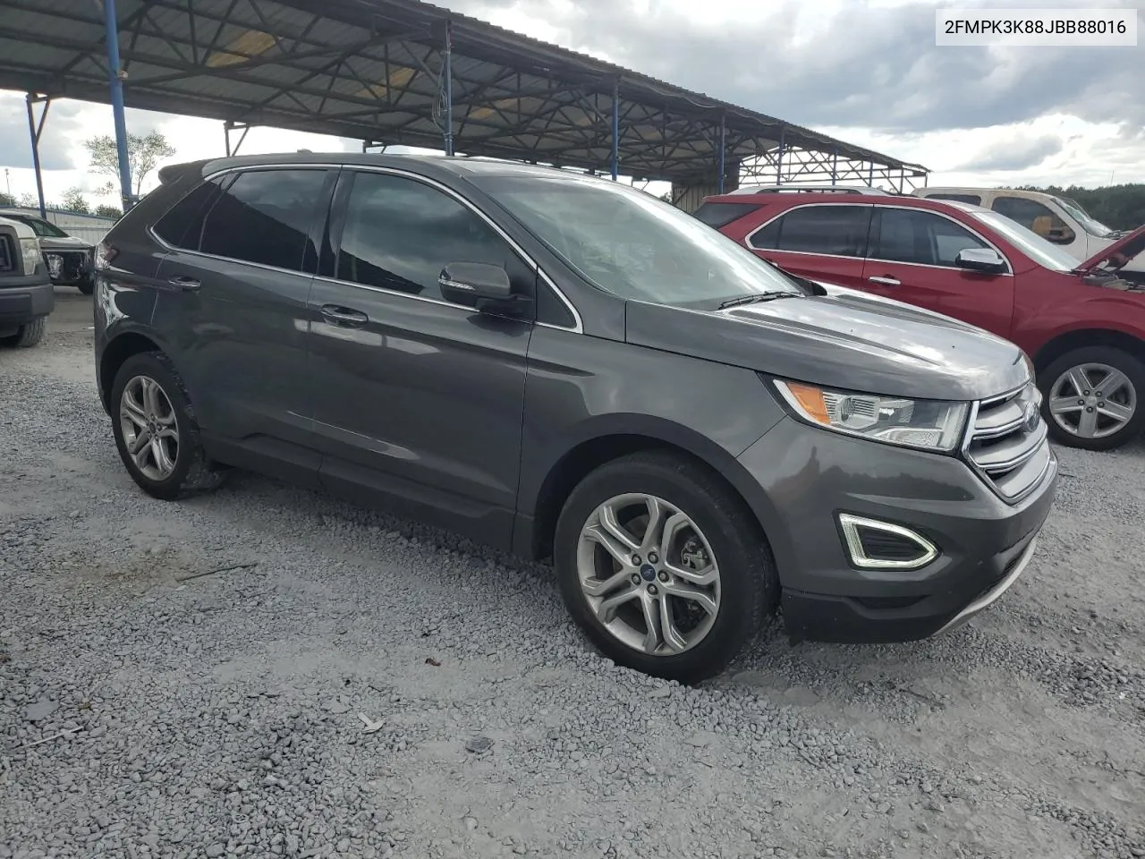 2018 Ford Edge Titanium VIN: 2FMPK3K88JBB88016 Lot: 72228214