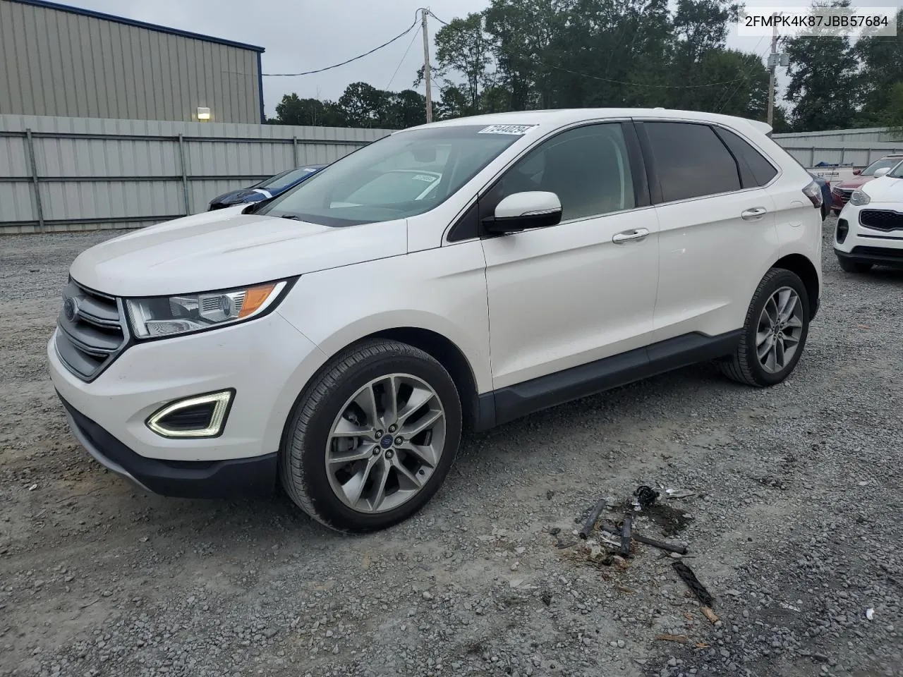 2018 Ford Edge Titanium VIN: 2FMPK4K87JBB57684 Lot: 72440294