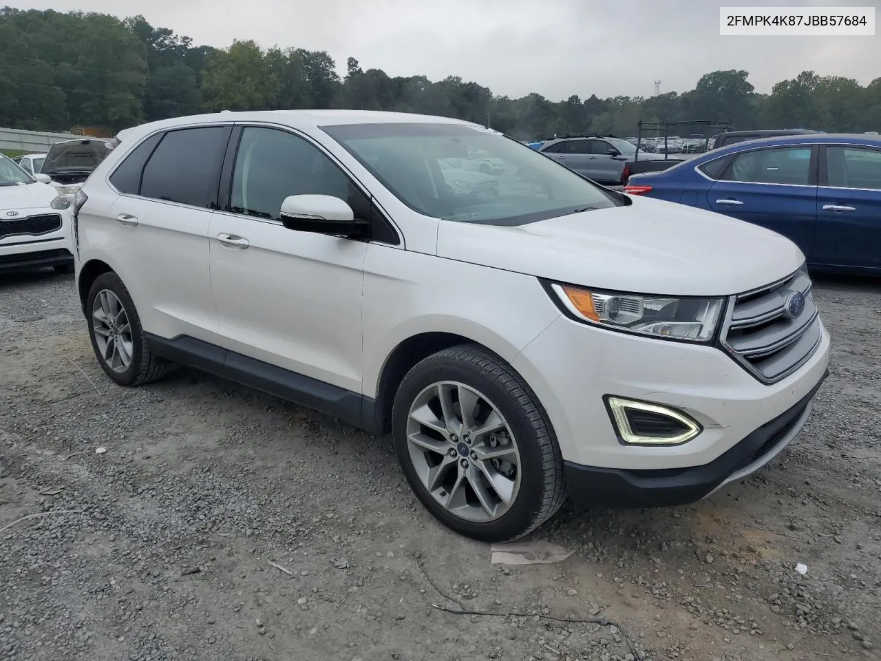 2018 Ford Edge Titanium VIN: 2FMPK4K87JBB57684 Lot: 72440294