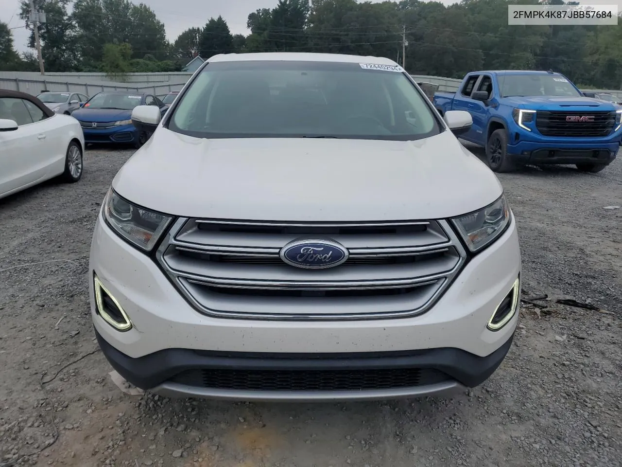 2018 Ford Edge Titanium VIN: 2FMPK4K87JBB57684 Lot: 72440294